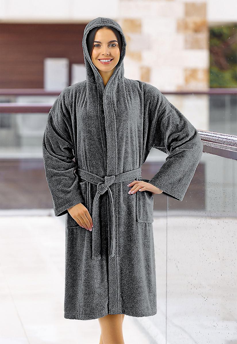 Accappatoio in Spugna 100% Cotone con Cappuccio