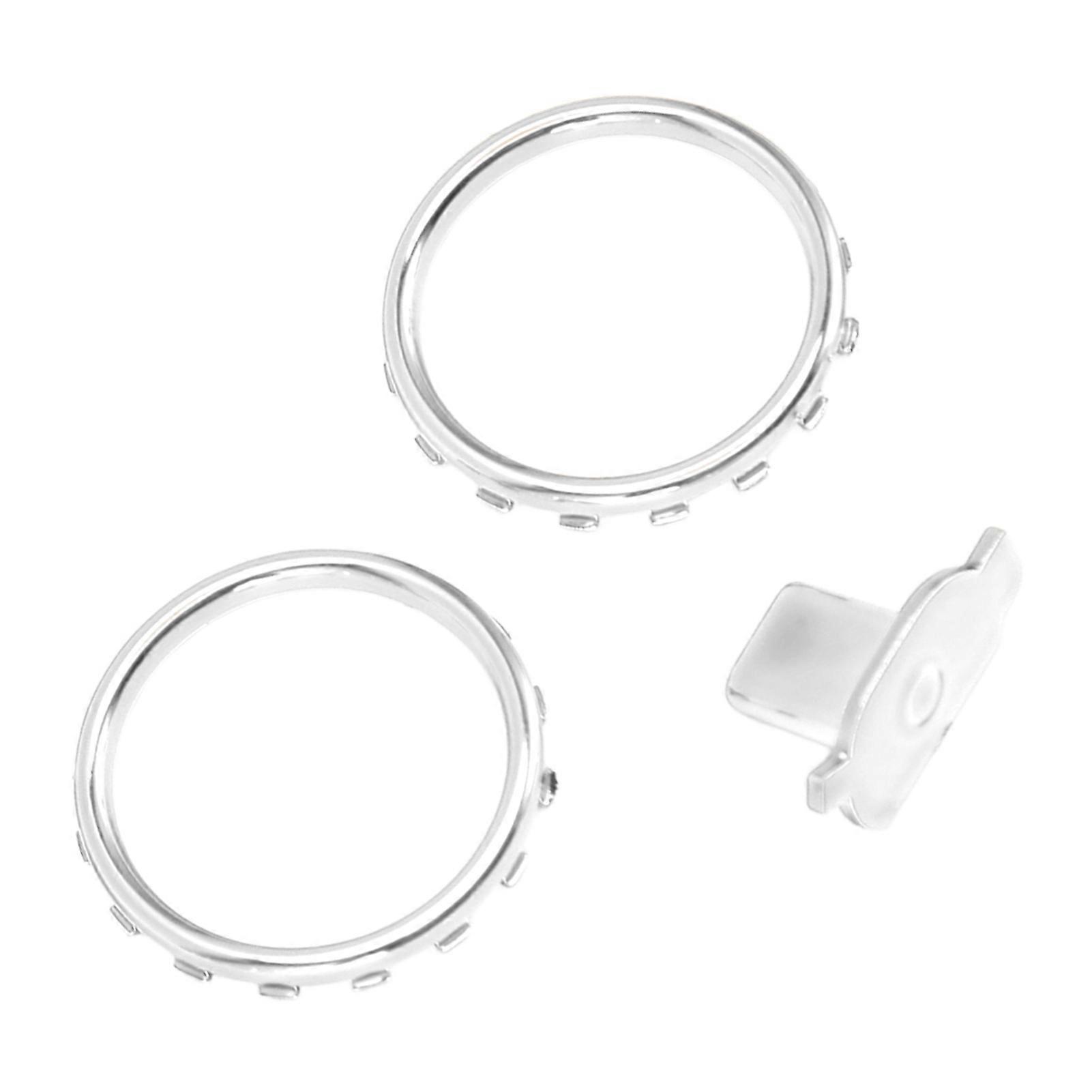 Accent Rings for Xbox Elite Series 2 Controller Replacement Matte Chrome Switch Buttons Silver