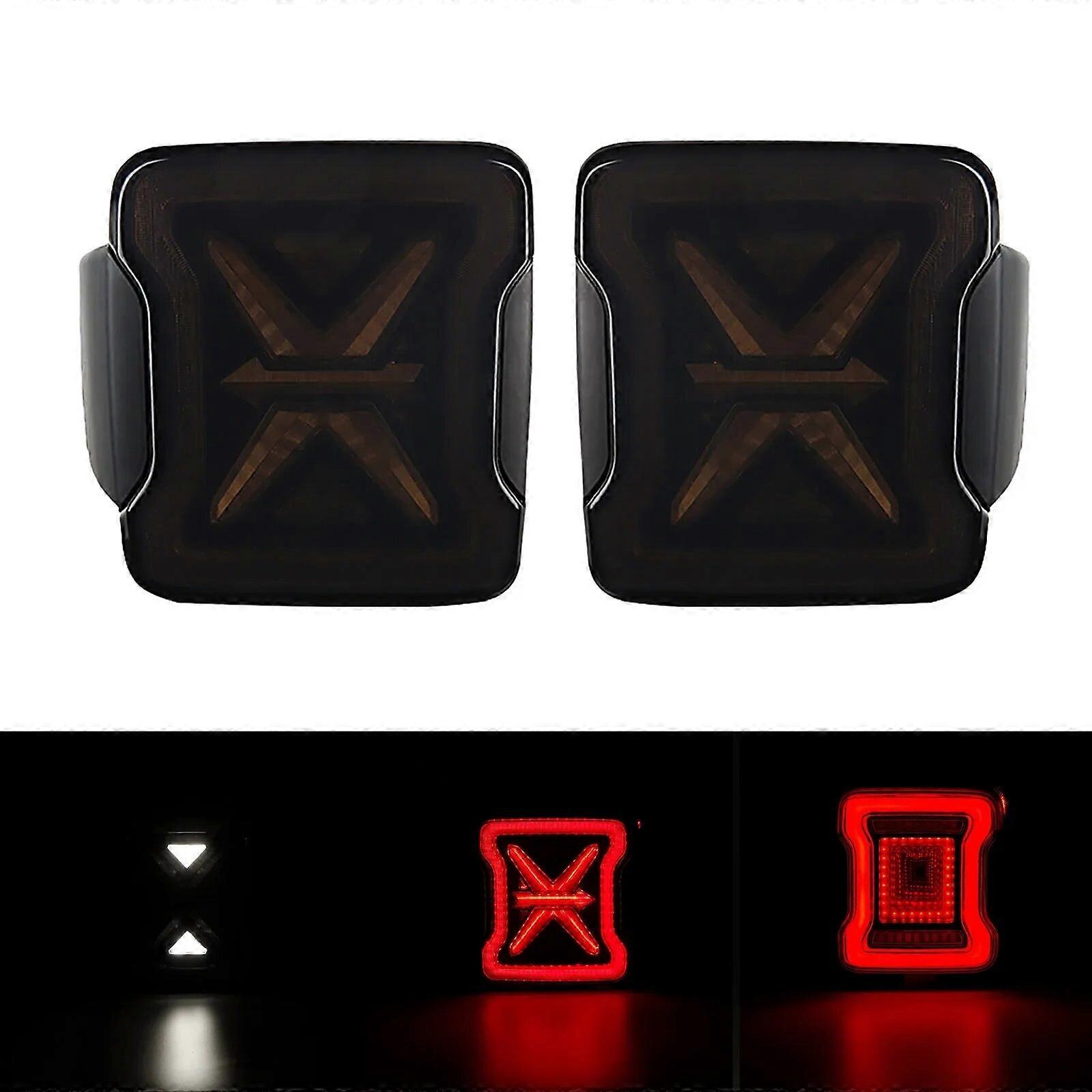 LED Tail Light Rear Brake Lamp for Jeep Wrangler JL 2018+ USA /EU Version Back Reverse Signal Light Daytime Running Lamps Shell