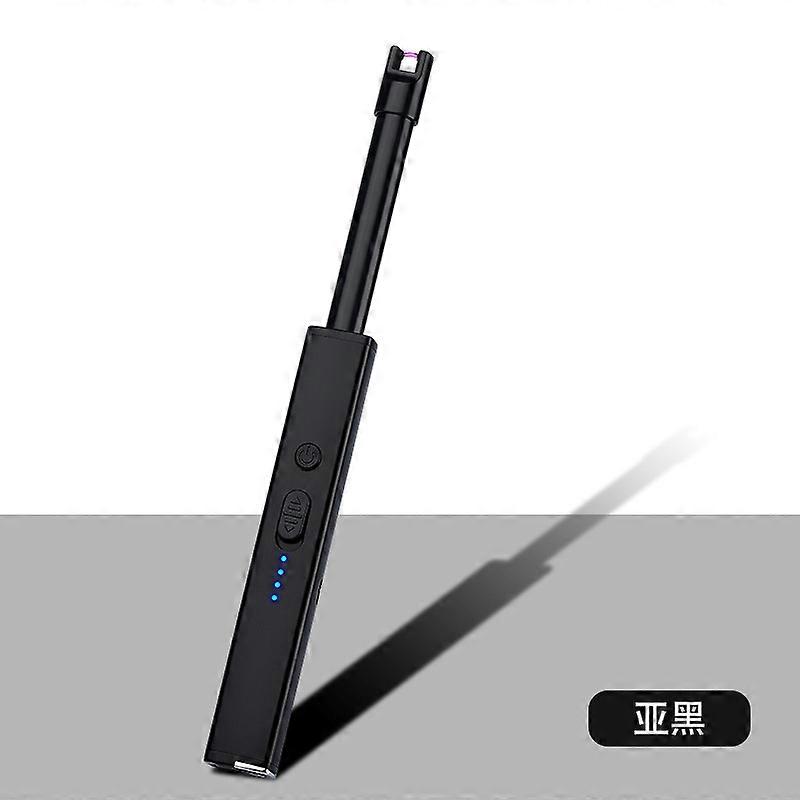 Multi-Purpose Metal Windproof Power Display Square Tube Usb Charging Arc Burning Torch Kitchen Outdoor Barbecue Special