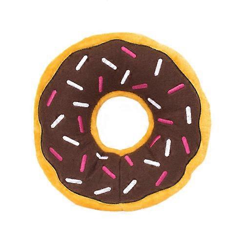 ZippyPaws Donutz狗玩具，巧克力巨型，每个1个/XL