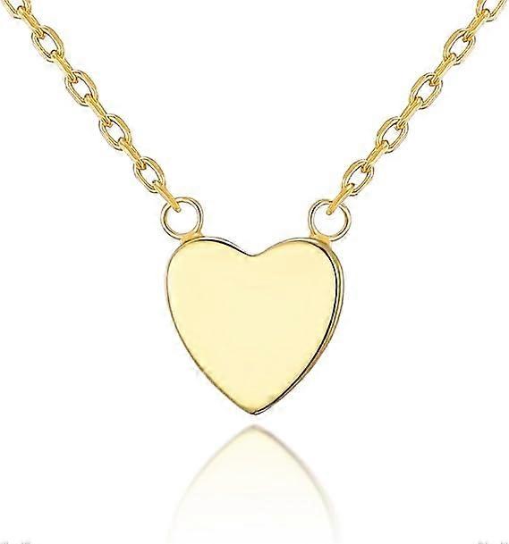 Gold-plated heart necklace