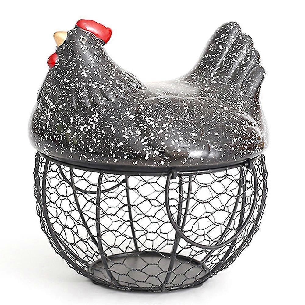 Iron Eggs Storage Baskets Snack Fruit Basket Creative Collection F