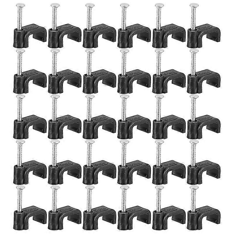 100pcs half clamps black j hooks with nails pipe support clamps fixing tools