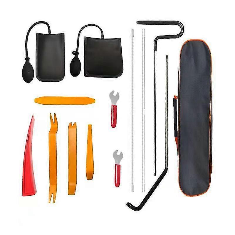 14pcs porta dell'automobile Open Unlock Tool Kit Lock Out Emergency Wedges Pump Kit di emergenza universale