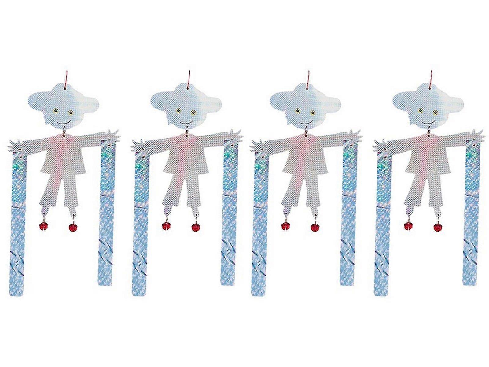 4pcs Hanging Reflective Bird Repeller Scarecrow Bird Deterrent Tool