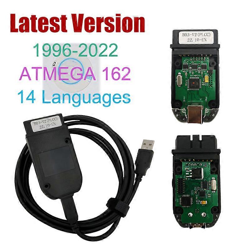 Dernière version Scanner HEX V2 Interface USB multilingue Outils de diagnostic automobile Réparation automobile