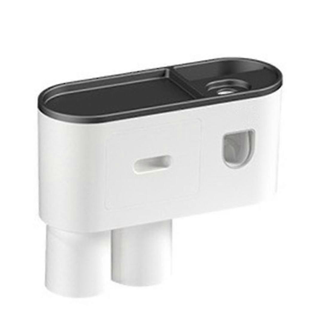 Magnetic Adsorption Toothbrush Holder Wall Mount Rack Tool Set Black