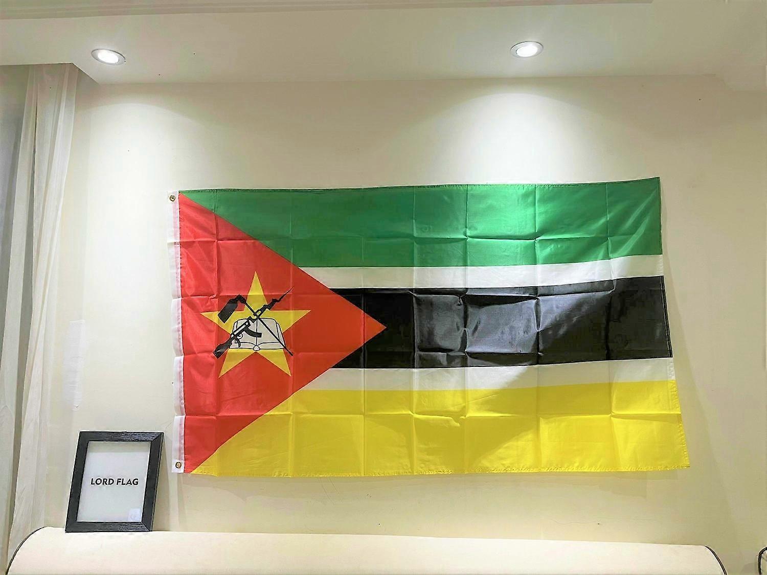 Mozambique Flag 90x150cm Hanging polyester fabrics MZ MOZ Mocambique presidential election politic National Flag Banner