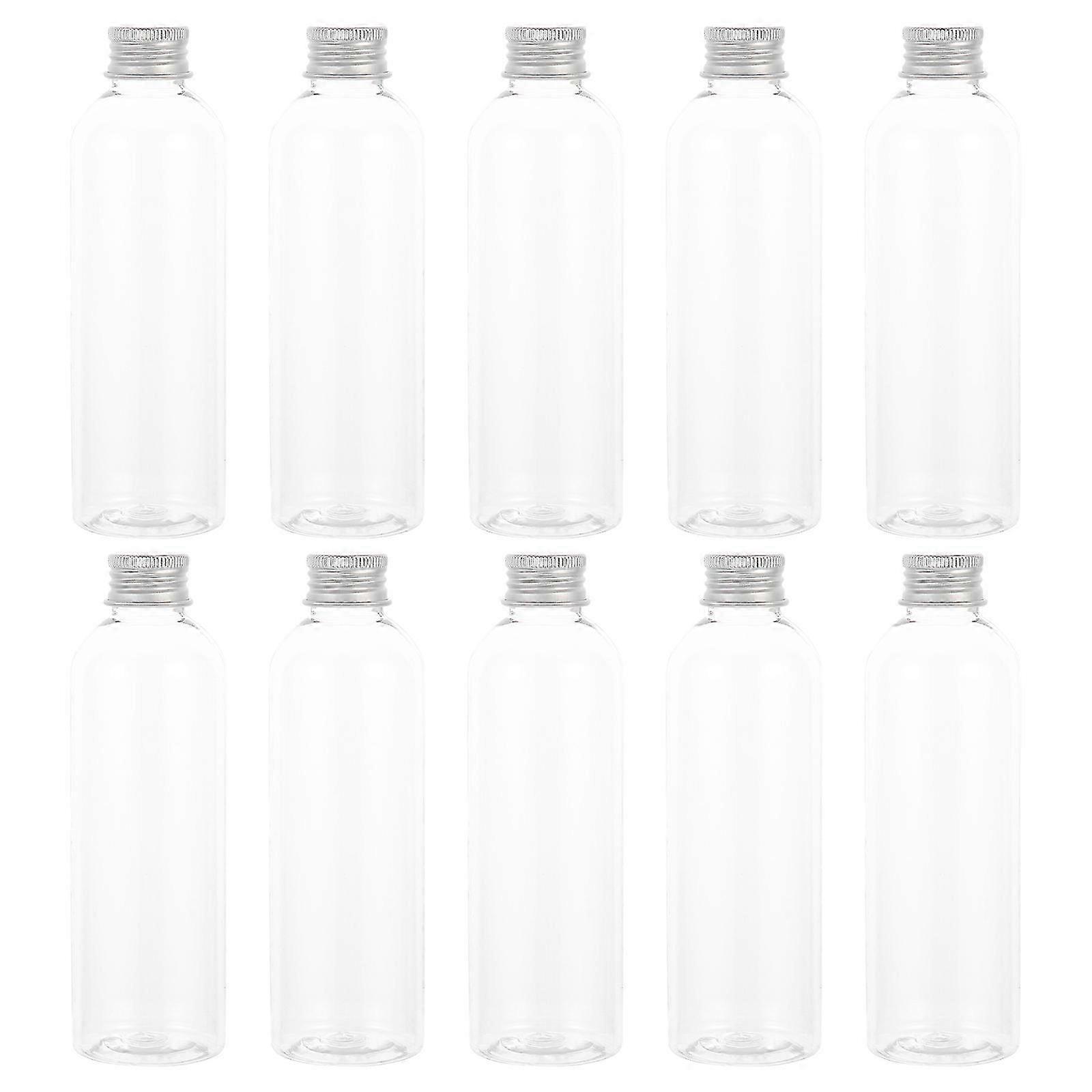 10Pcs Household Juice Bottles Multi-function Plastic Bottles Convenient Empty Bottles15.20X4.70X4.70CM  