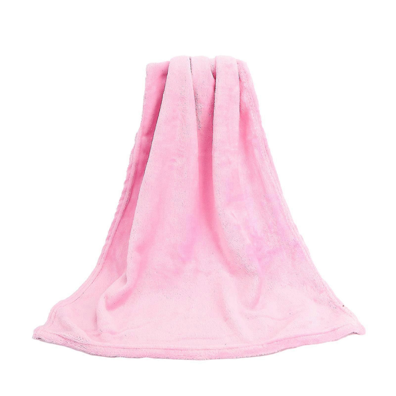 Korallenfleecedecken Super Soft Shaggy Universal Einfarbige Fleecedecken für Sofa Qinhai