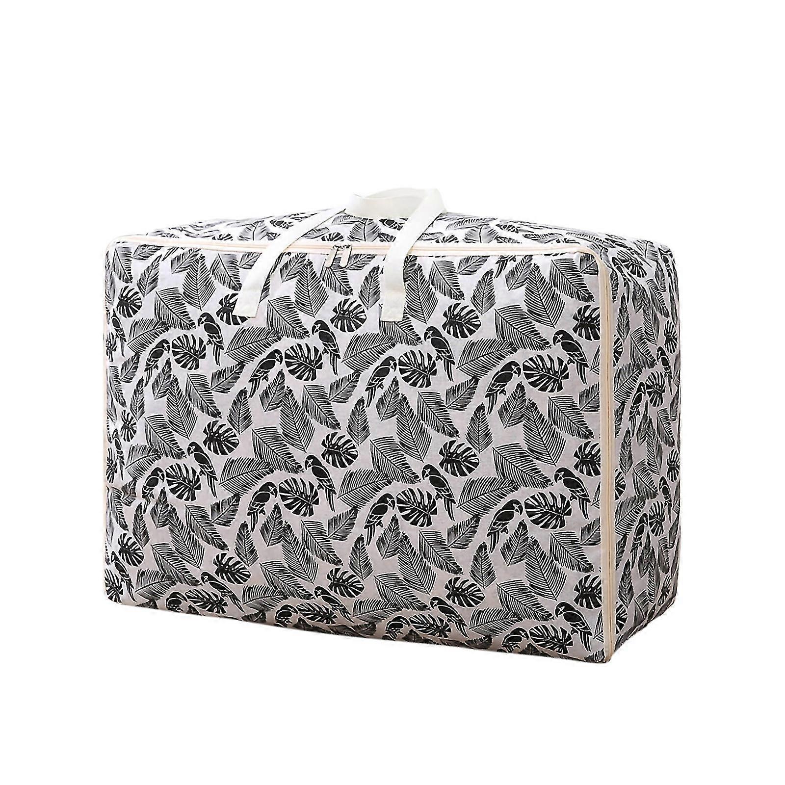 Largecapacity Storage Bag With Handle Largecapacity Storage Bag Foldable Storage Bucket For Quilt Blanket And Pillow