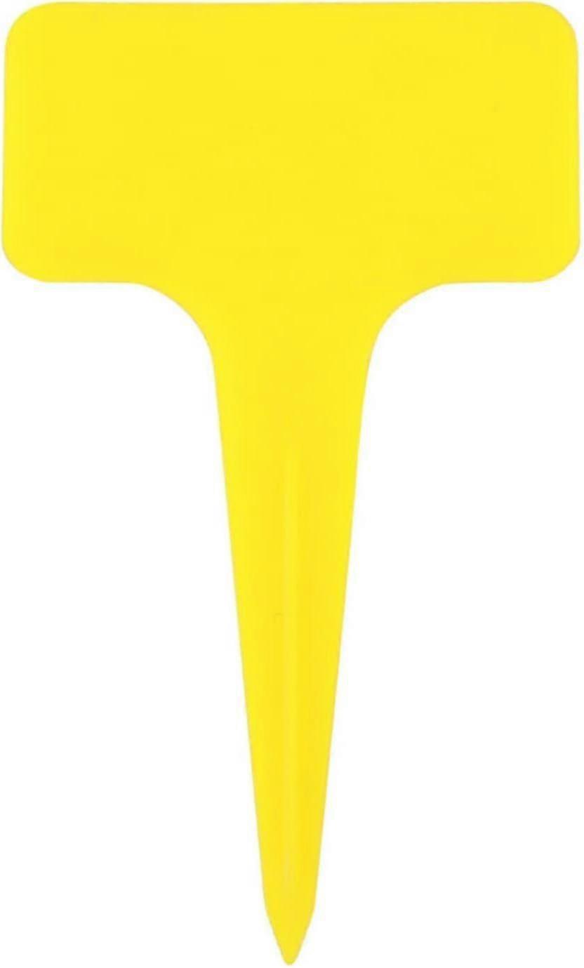 20PCS Yellow T Shape Garden Labels - Thickened Plant Tags for Classification and Sorting