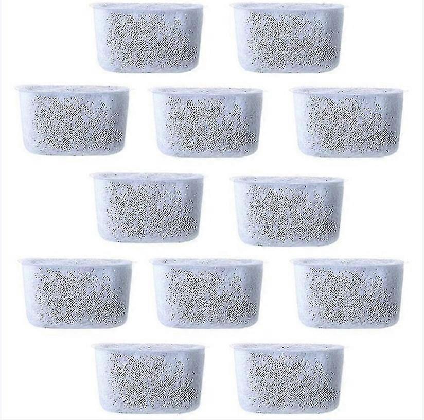 12pcs Replacement Charcoal Water Filters Non-Woven Filter for Coffee Makers