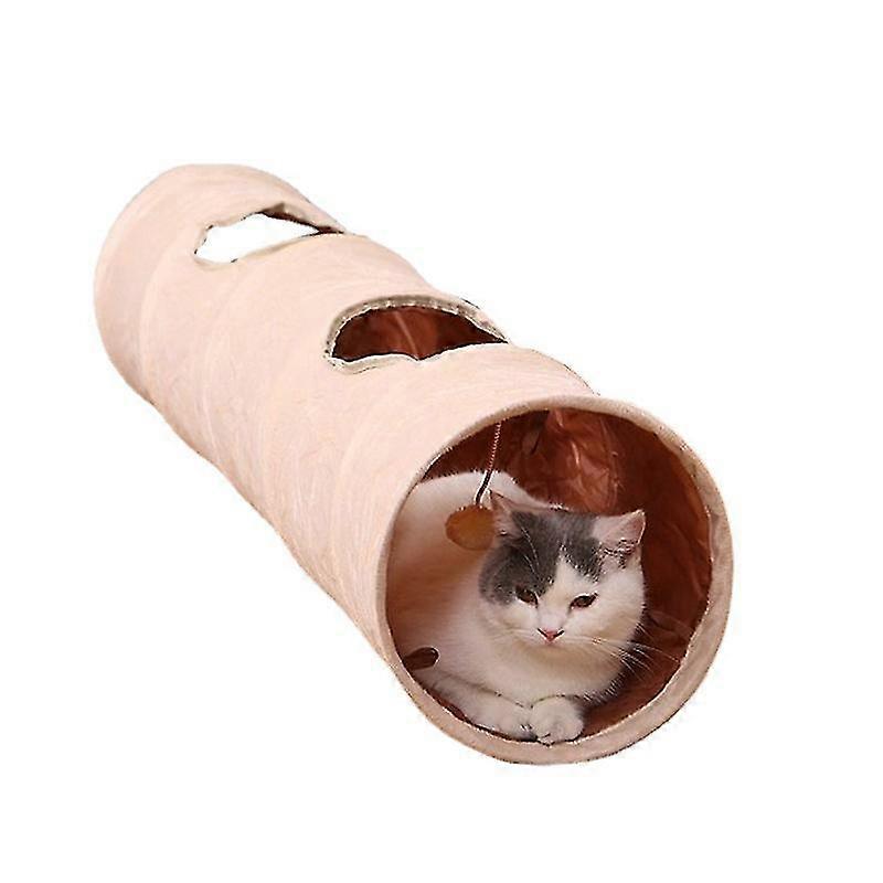 Cat Toy Foldable Cat Tunnel Play Tunnel With Plush Ball (25 120 Cm)