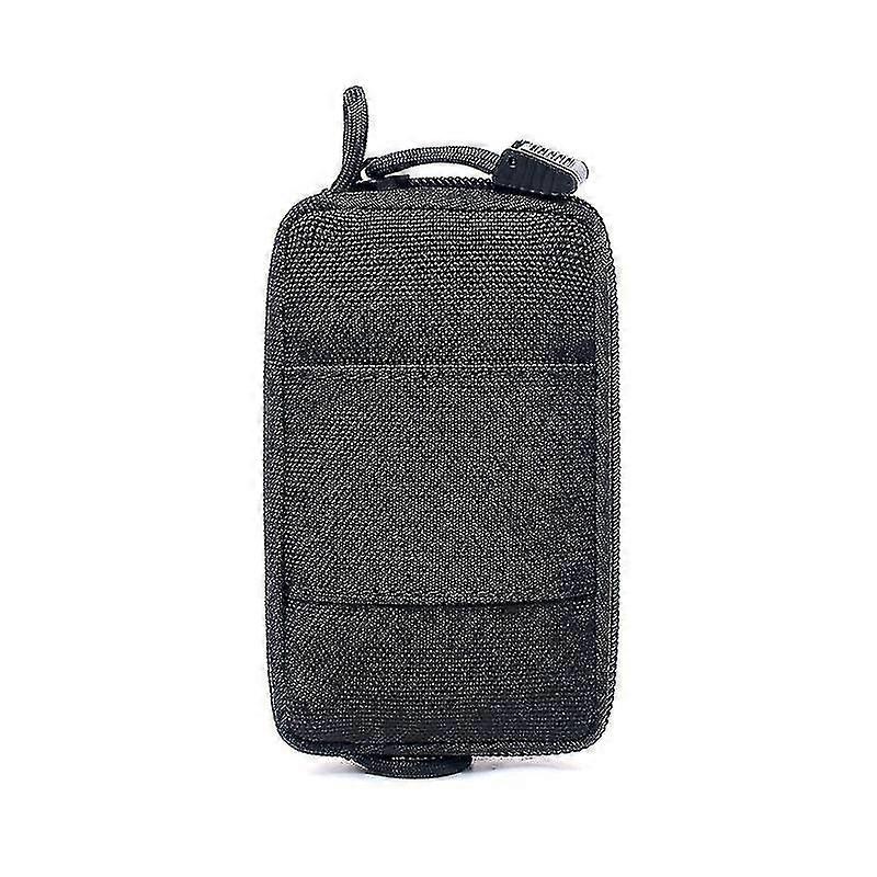 Black Tactical Small Waist Bag Multifunctional Field Game Expansion Training Accessory Bag Waterproof Travel Bag