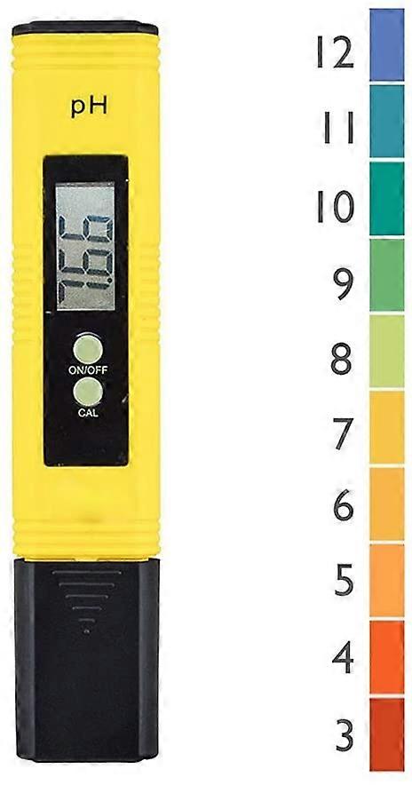 Professional Ph Tester, Auto Calibration Function and 0.00-14.00 Measuring Range for Water Portable Hydroponics Swimming Pool Measuring Range
