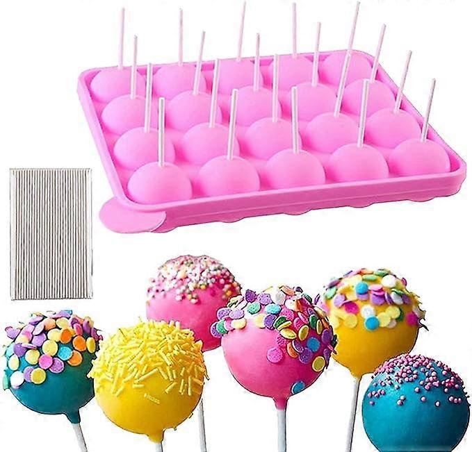 BPA Free Silicone Lollipop Cake Mold Pop Cake Chocolate Ice Cube Trays Jelly Cube Muffins DIY Kitchen Cooking Tool
