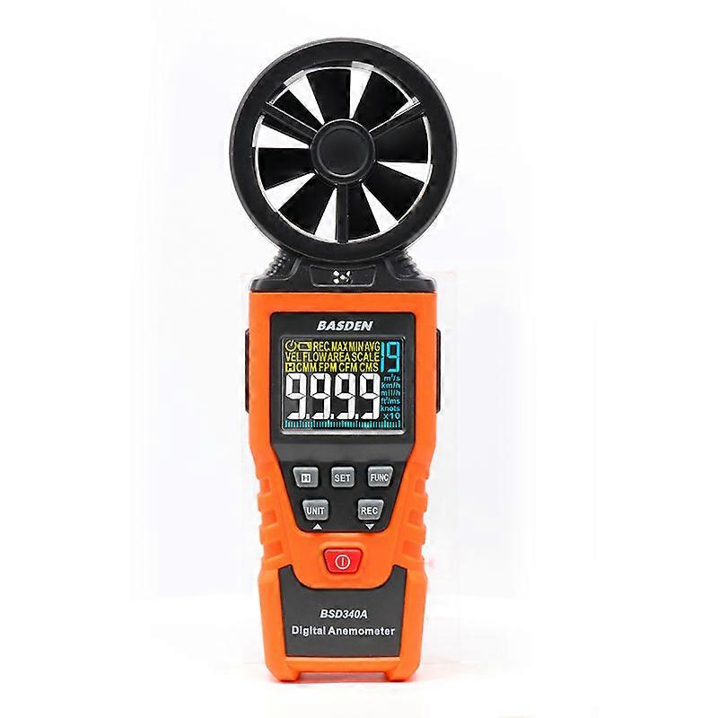 Digital Anemometer Handheld Wind Speed Meter with HD color screen Measuring Wind Speed