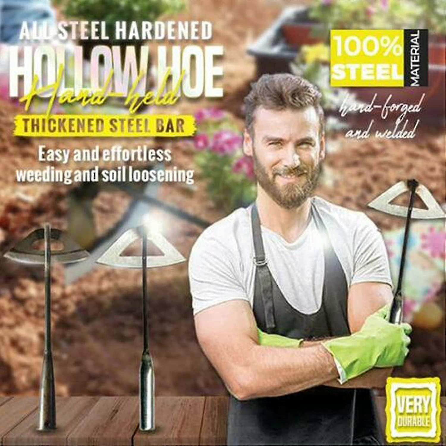 Hollow Hoe Made Entirely Of Hardened Steel For Loosening The Soil - Garden Accessory
