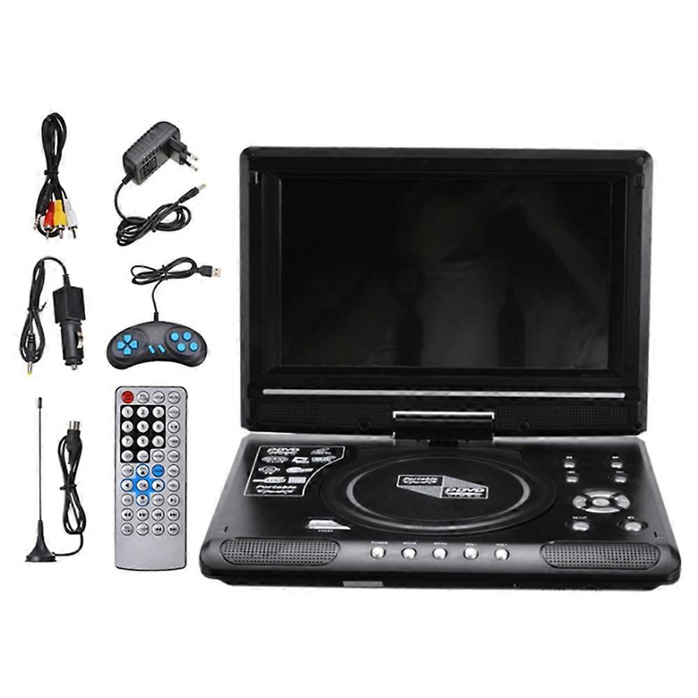 9.8 Inch Portable Home Car DVD Player VCD CD Game TV Player USB Radio Adapter Support FM Radio Rece