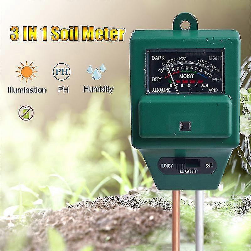 1pc 3 In 1 Digital Soil Moisture Sunlight Ph Meter Gardening Measurement Tool