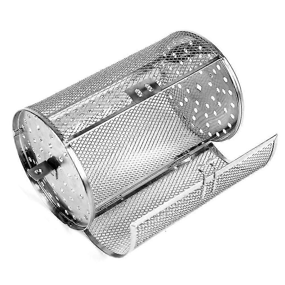 スチール回転グリルベーキングケージ - グリルロースタードラムオーブンバスケット