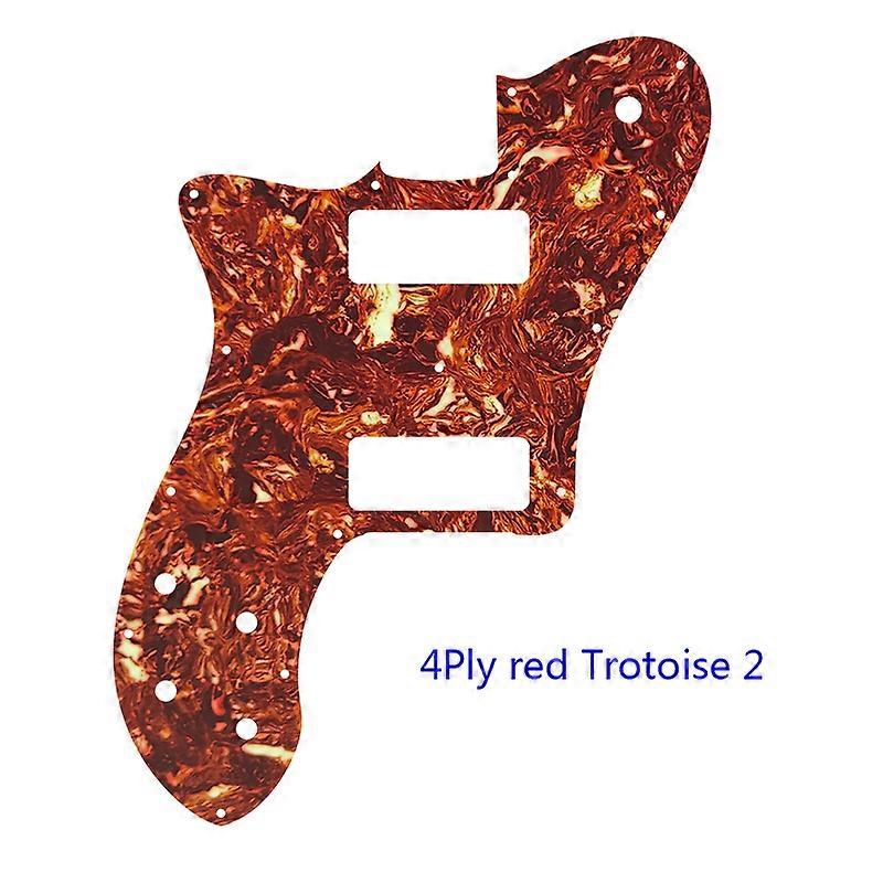 Xinyue Custom Guitar Parts - For Left Hand US FD 72 Tele Deluxe Reissue Guitar Pickguard With P90 Humbucker Replacement