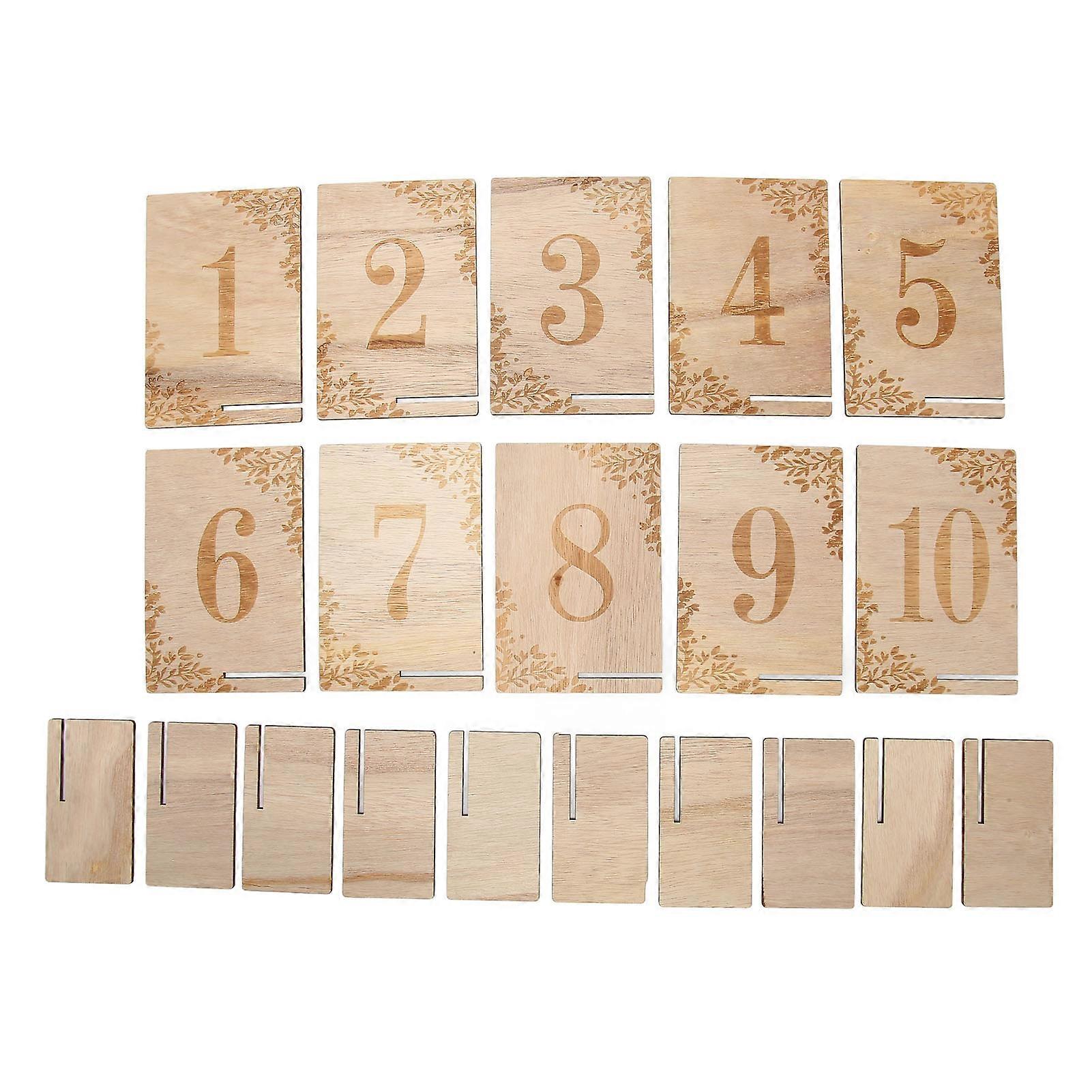 Wooden Wedding Table Numbers DIY Prevent Fading Table Numbers Restaurant Desktop Party Decor