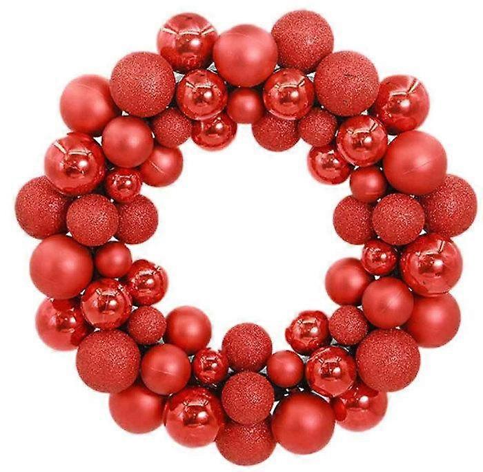 クリスマスボールリースガーランドクリスマスデコレーション新年パーティー装飾35cm