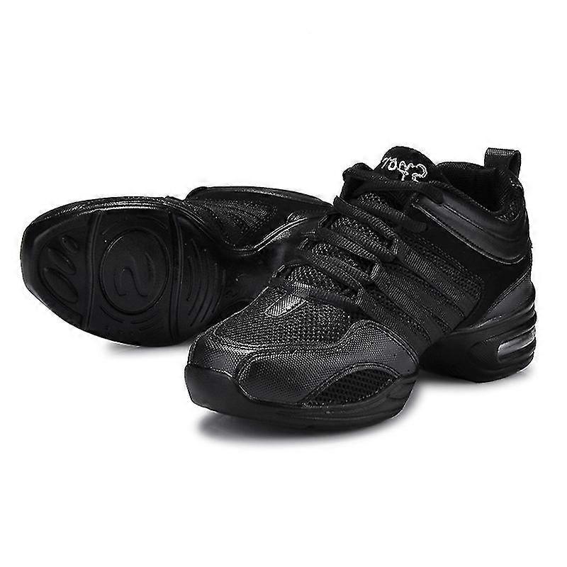 Zapatillas de baile para mujeres con suela dividida zapatos de jazz para niños adultos con cordones de práctica