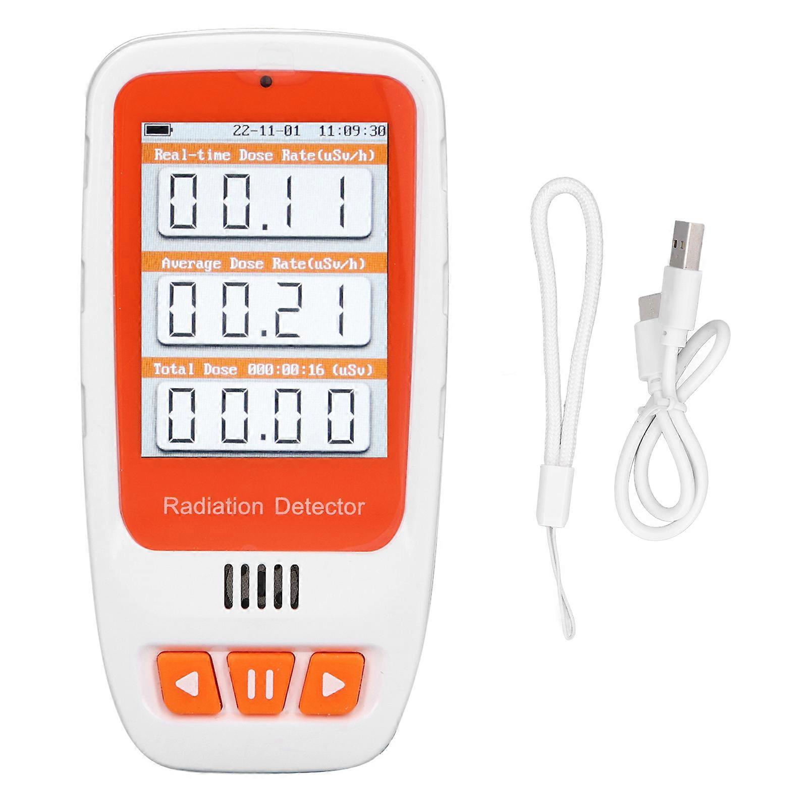 Nuclear Radiation Detector X   Rays Geiger Counter Sound Light Alarm TFT Screen Radiation Dosimeter