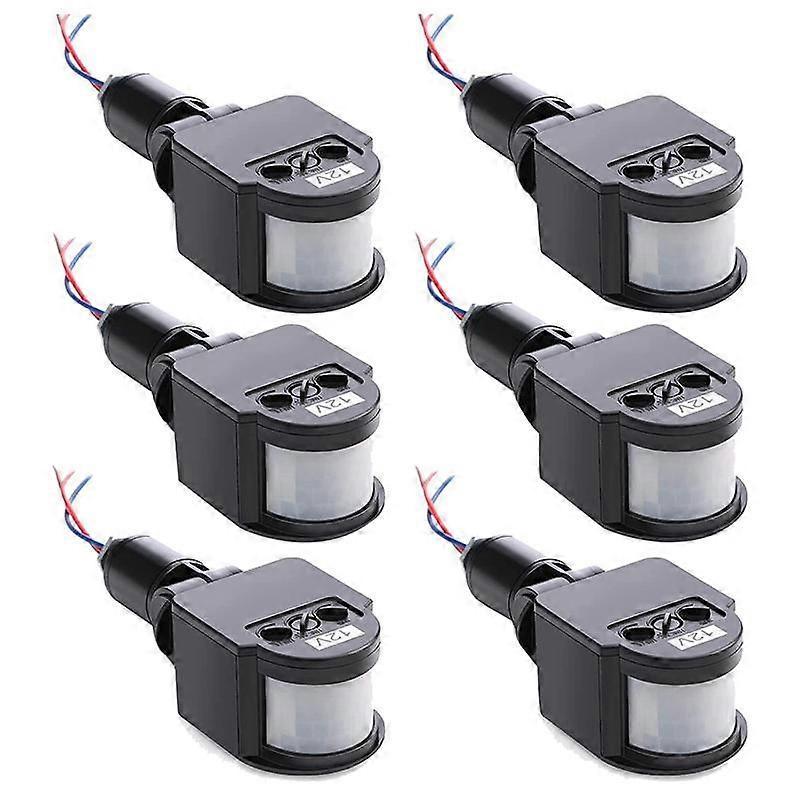 12V Rörelsesensor Pir Sensor Automatisk Infraröd Sensor Rörelsedetektor Ljusbrytare Utomhus Pir för Vägg Inomhus Utomhus