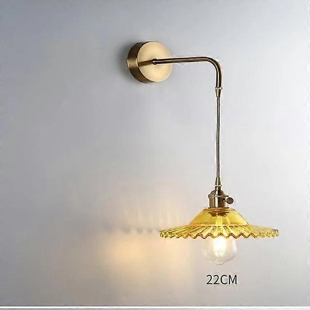 Modern Cam Duvar Aplik Işık Fikstürü Yatak Odası Restoran Aisel Koridor Ev Dekorasyonu Asılı Aydınlatma Lambası Çiçek Tak Bakır