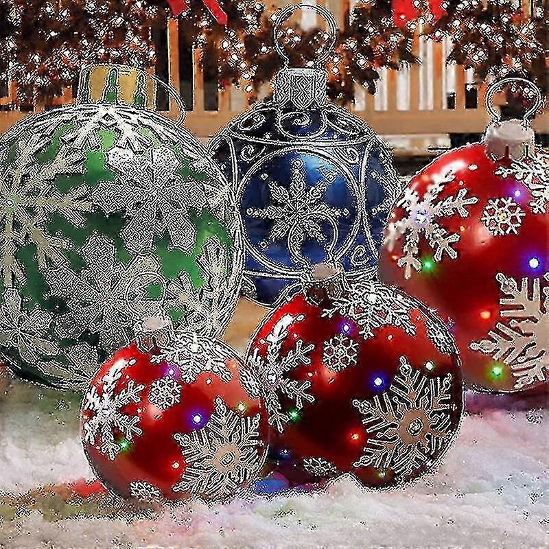 gigantisk jul pvc oppblåsbar dekorert ball, jul oppblåsbare utendørs dekorasjoner