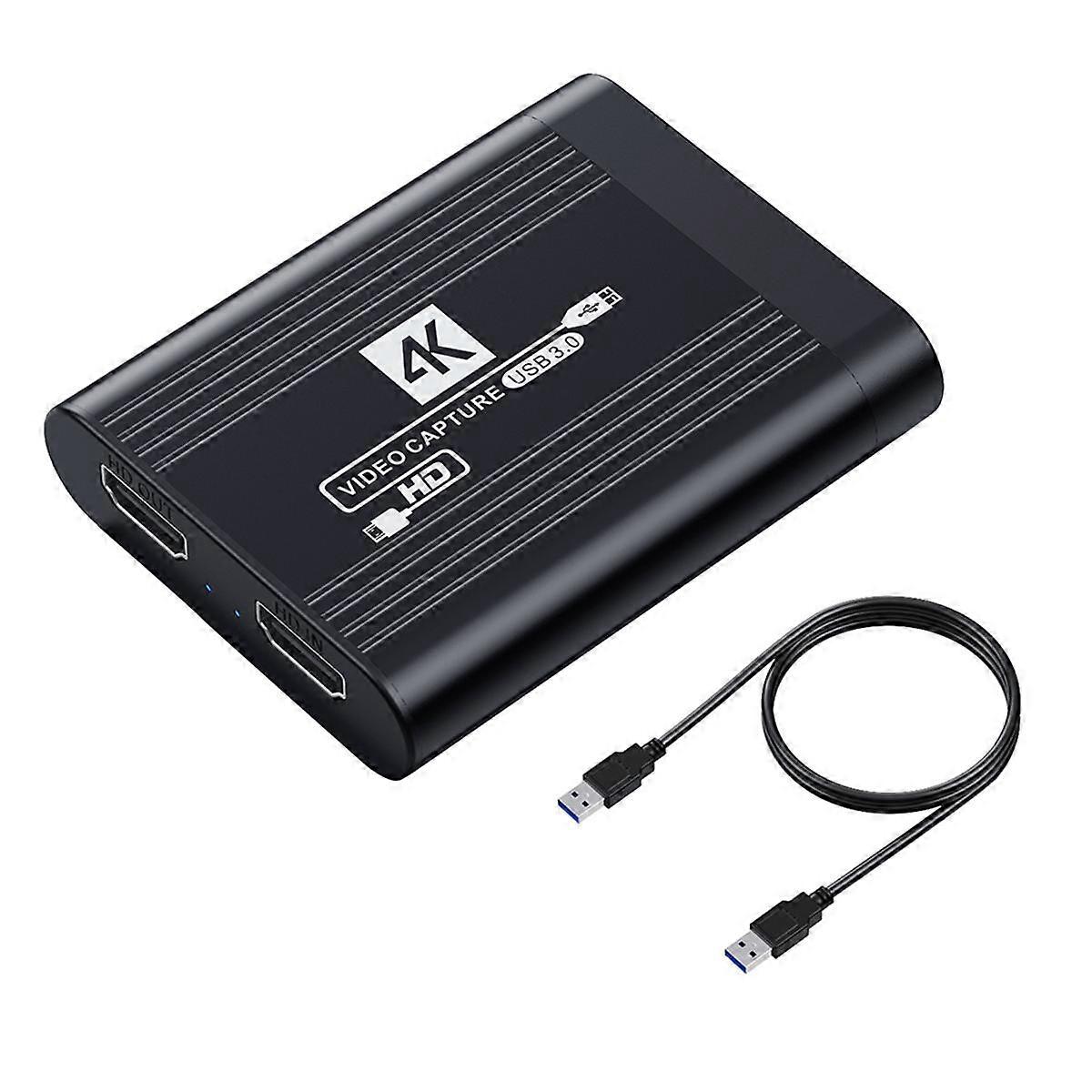 4K USB 3.0 Video Capture Card 1080P 60FPS 60Hz Video Recorder Grabber for Game Recording Live Streaming
