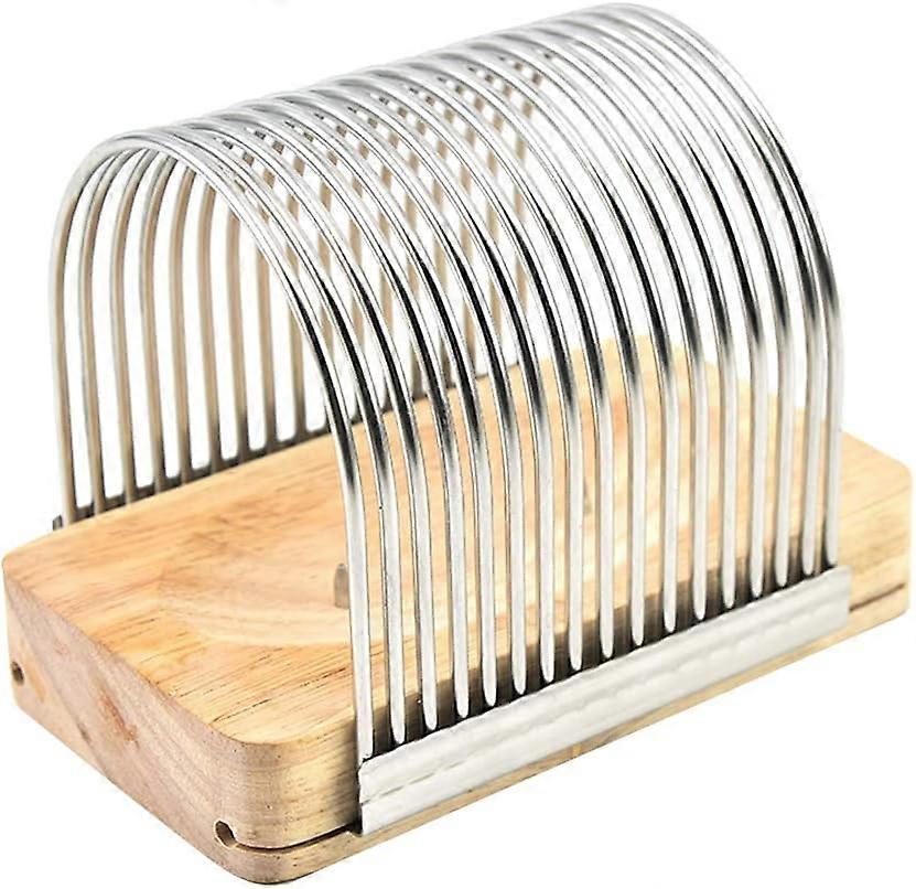 Silver Bread Slicer, Manual Bread Slicer, Even Thickness Compact Bread Cutter Manual Bread Cutting Board for Homemade Bread, Cakes, Sandwich Toast
