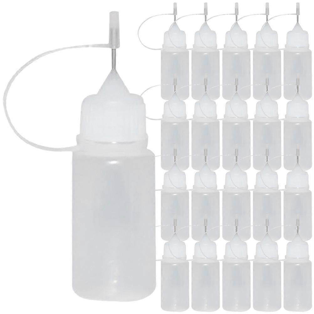 30Pcs Empty Needle Tip Glue Bottle Applicator Precision Tip Glue Applicator Bottle for Oil Ink Paint