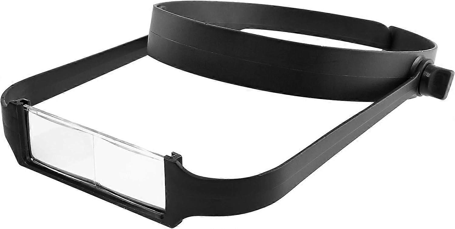 Slimline Headband Magnifier with 4 Lenses, Black