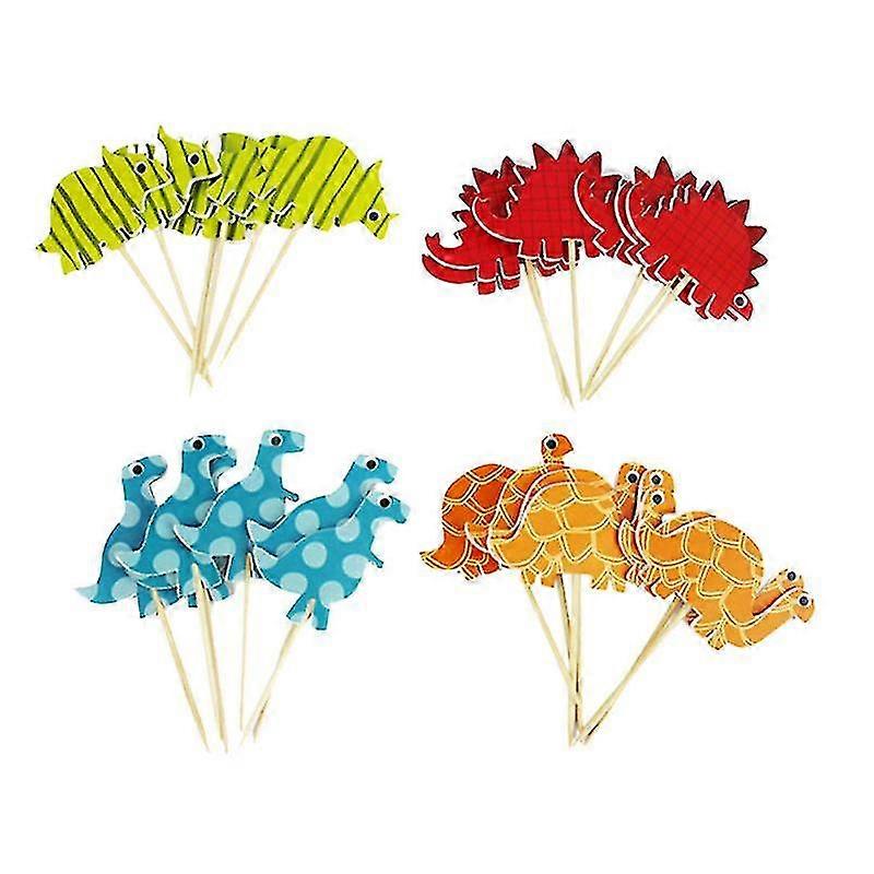 96pcs Dinosaur Cake Toppers