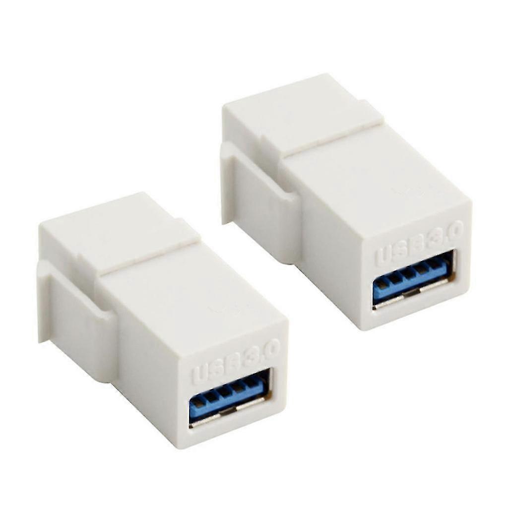 2pcs Usb3.0 Keystone Modules Female To Female Usb Connector For Socket Mount