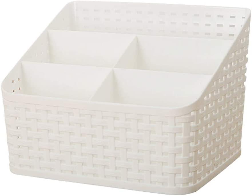 Storage Basket, Multifunctional Cosmetic Box Storage Box (white)