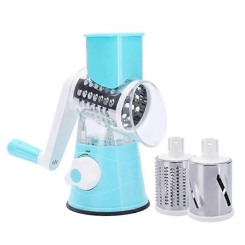 New 3 In 1 Manual Vegetable Cutter Slicer Multifunctional Round Nut Shredder Veggie