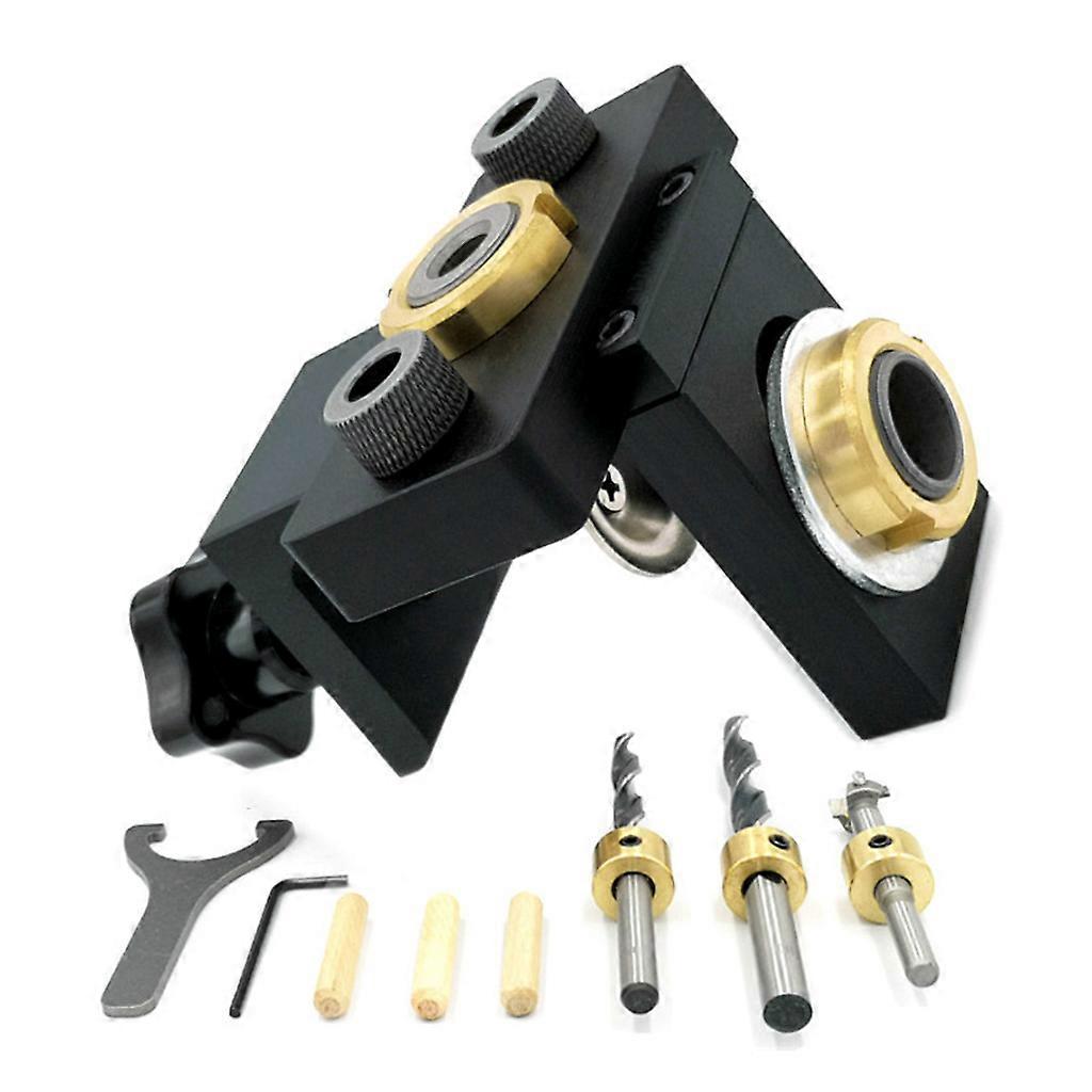 Adjustable Punch Locator 3 in 1 Cabinet Hardware 8/15mm Drill Installation Tools
