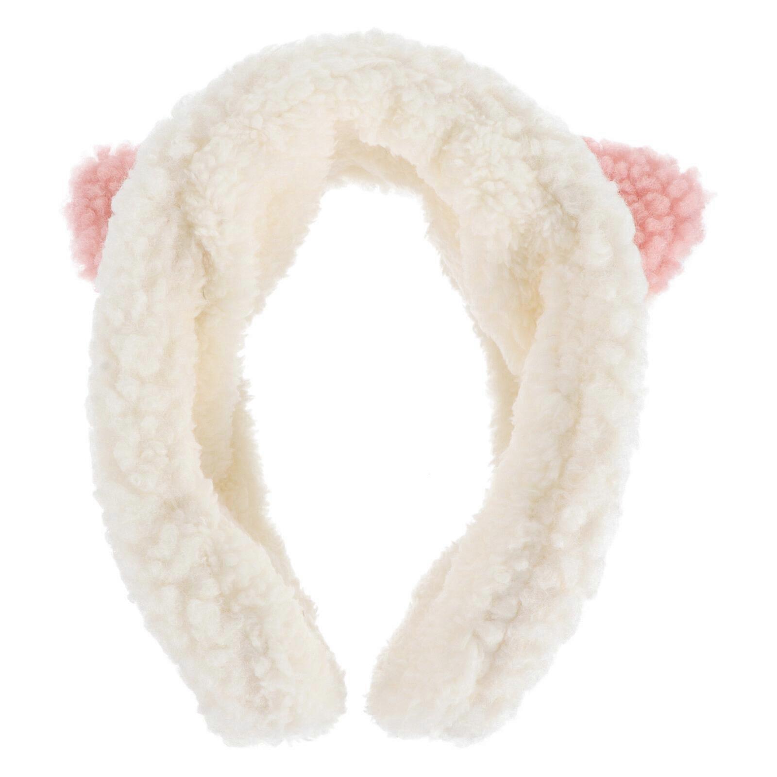 Wide-Brimmed Plush Headband Decorative Warm Earmuff Winter Ear Protector