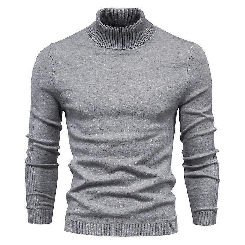 Men's Knitted Pullover Sweaters Basic Turtleneck Top