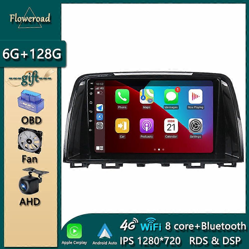 WIFI 4G Android For Mazda 6 Atenza 2012 - 2017 Car Autoradio Multimedia Video Player Carplay Navigation GPS Stereo Monitor Radio
