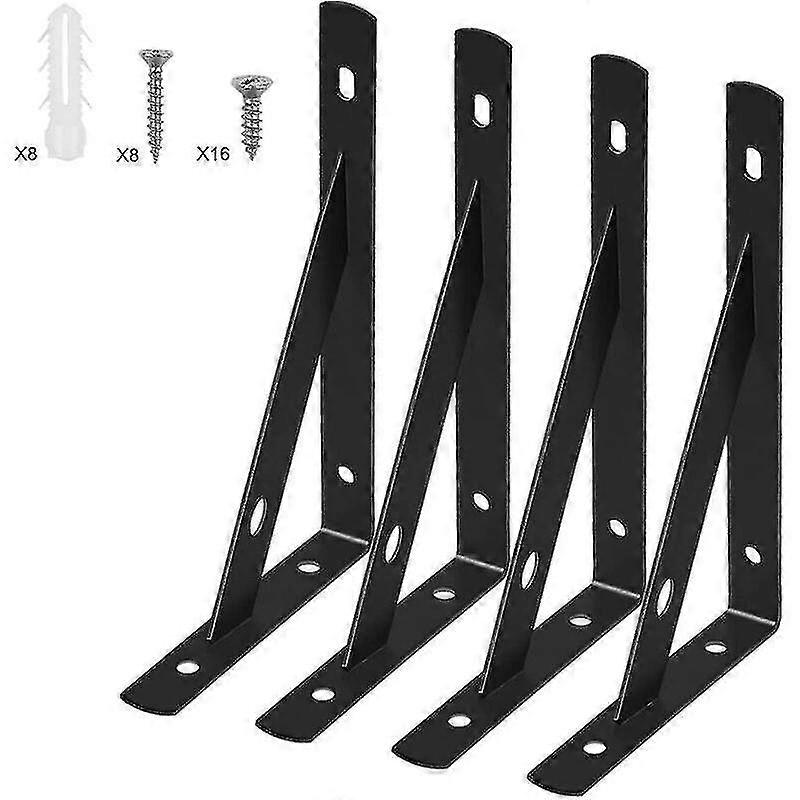 4pcs Iave Shelf Brackets, Wall Mounted Shelf Brackets, Heavy Duty Brackets