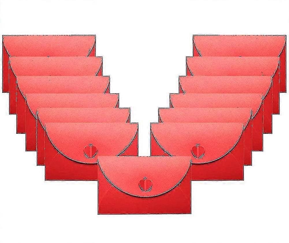 Red Envelope, 60pcs Handmade Mini Gift Card Envelopes Holders Cute Post Card