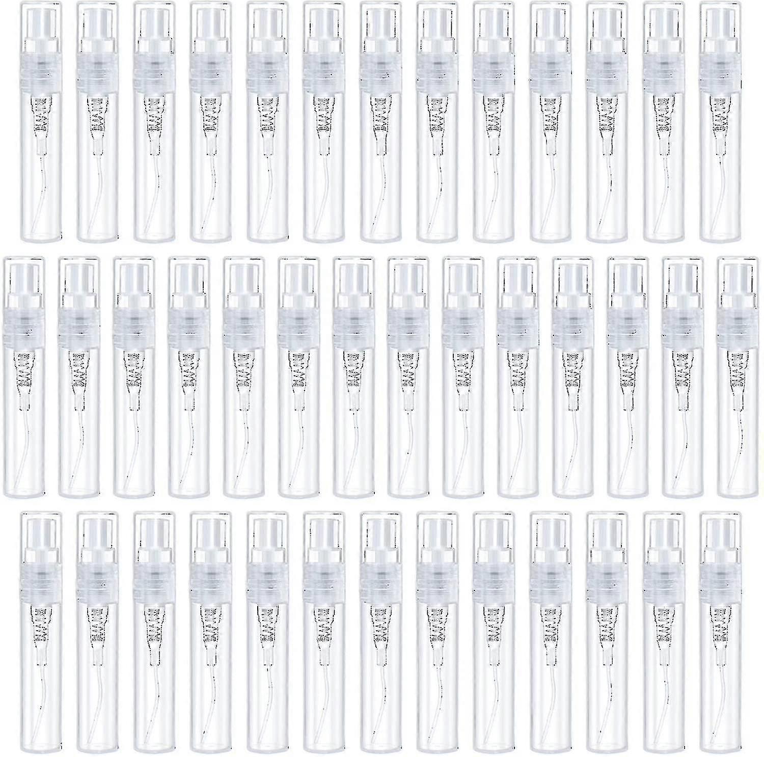 40 Pcs Mini 3ml Plastic Transparent Small Empty Spray Bottle Perfume